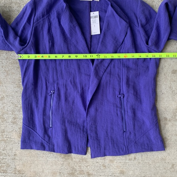 Chico’s Purple Moto Jacket - Picture 6 of 13